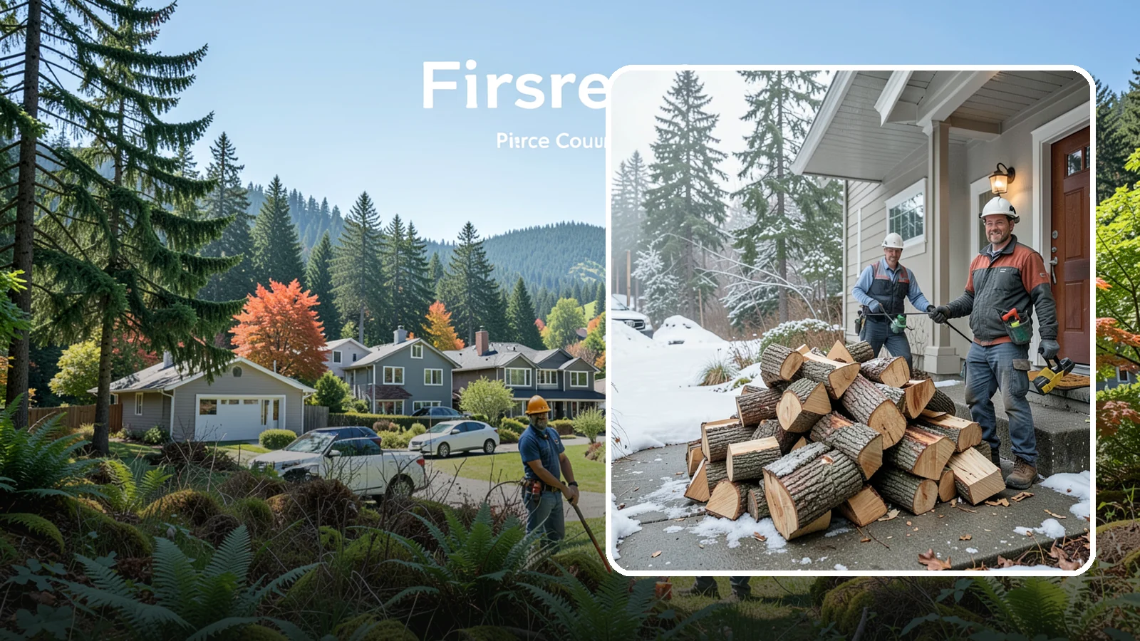Emergency Firewood Delivery in Fircrest, Pierce County, WA - When you unexpectedly run low on heat, we rush seasoned, ready-to-burn firewood to your door as quickly as we can.