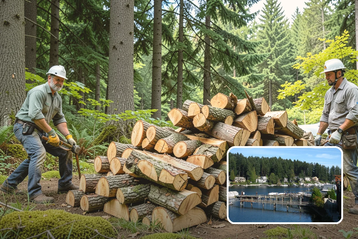 Emergency Firewood Delivery in Gig Harbor, Pierce County, WA - Rapid dispatch when you are out of heat