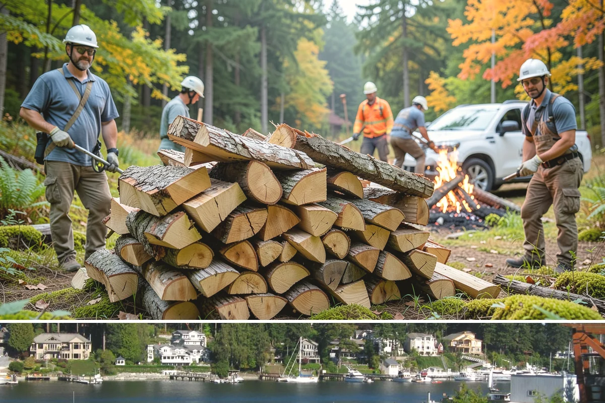 Emergency Firewood Delivery in Gig Harbor, Pierce County, WA - Emergency delivery is available whenever you run short, and it is most in demand during winter cold spells and storms.