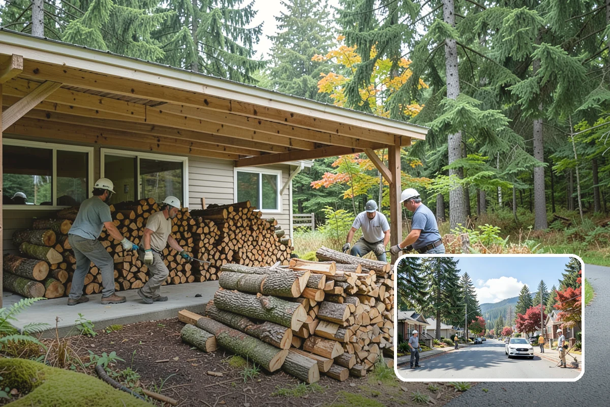 Emergency Firewood Delivery in Hunts Point, King County, WA - Rapid dispatch when you are out of heat