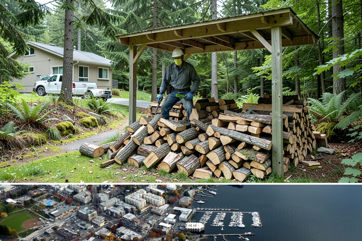 Emergency Firewood Delivery in Kirkland, King County, WA - Emergency delivery is available whenever you run short, and it is most in demand during winter cold spells and storms.