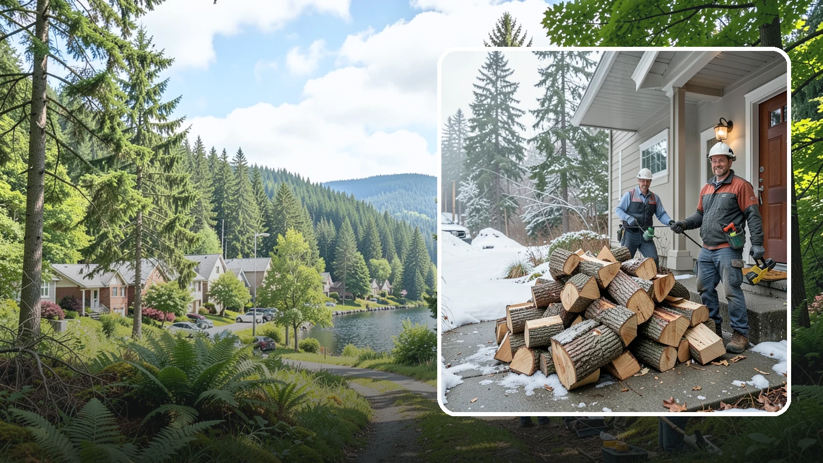 Emergency Firewood Delivery in Lake Forest Park, King County, WA - When you unexpectedly run low on heat, we rush seasoned, ready-to-burn firewood to your door as quickly as we can.