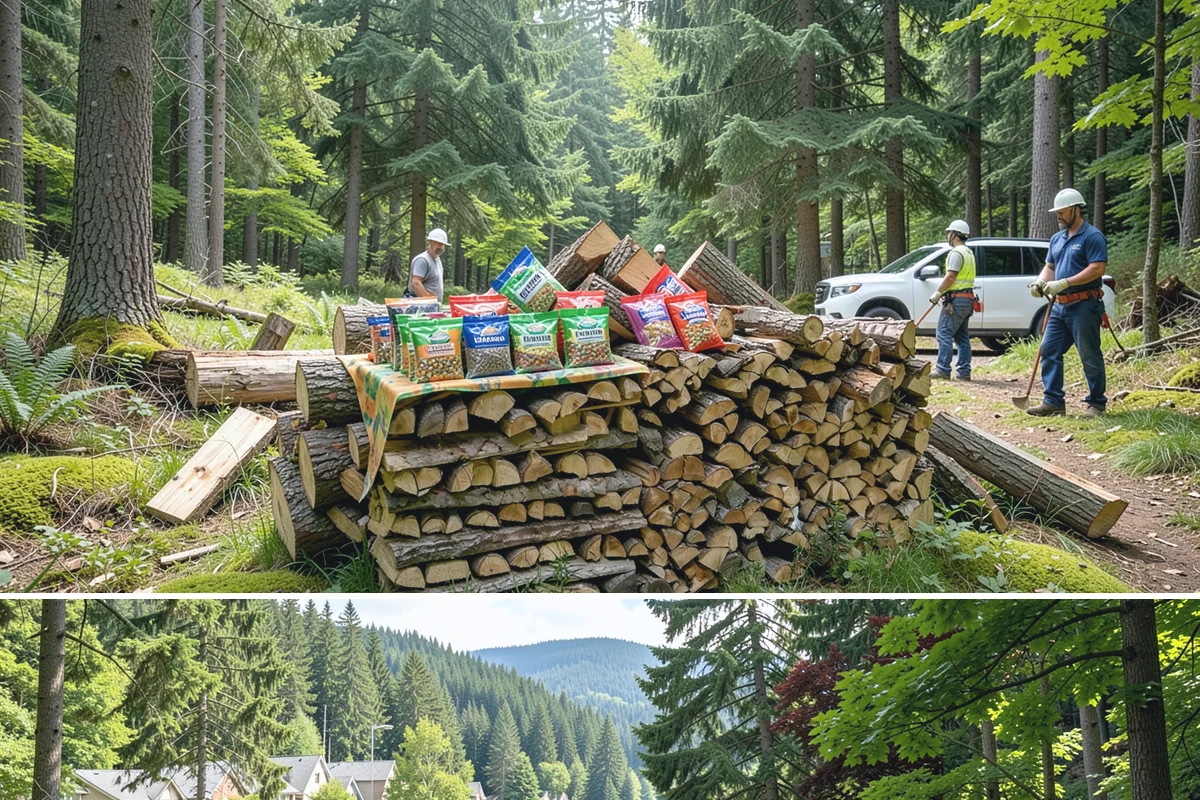 Emergency Firewood Delivery in Lake Forest Park, King County, WA - Emergency delivery is available whenever you run short, and it is most in demand during winter cold spells and storms.