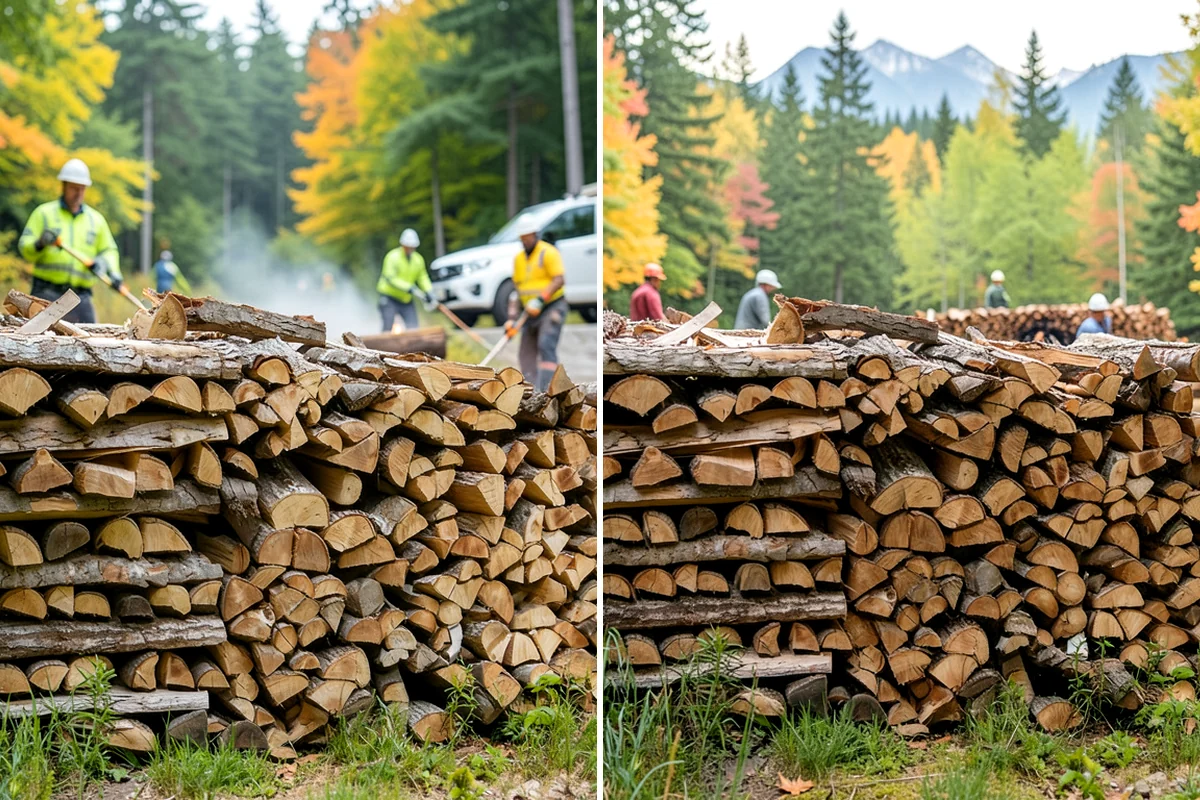 Emergency Firewood Delivery in Lakewood, Pierce County, WA - You contact us with an urgent firewood need