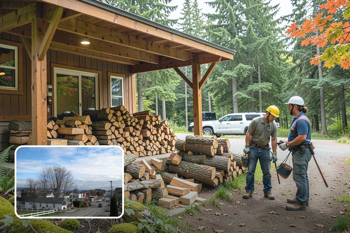 Emergency Firewood Delivery in Langley, Island County, WA - Rapid dispatch when you are out of heat