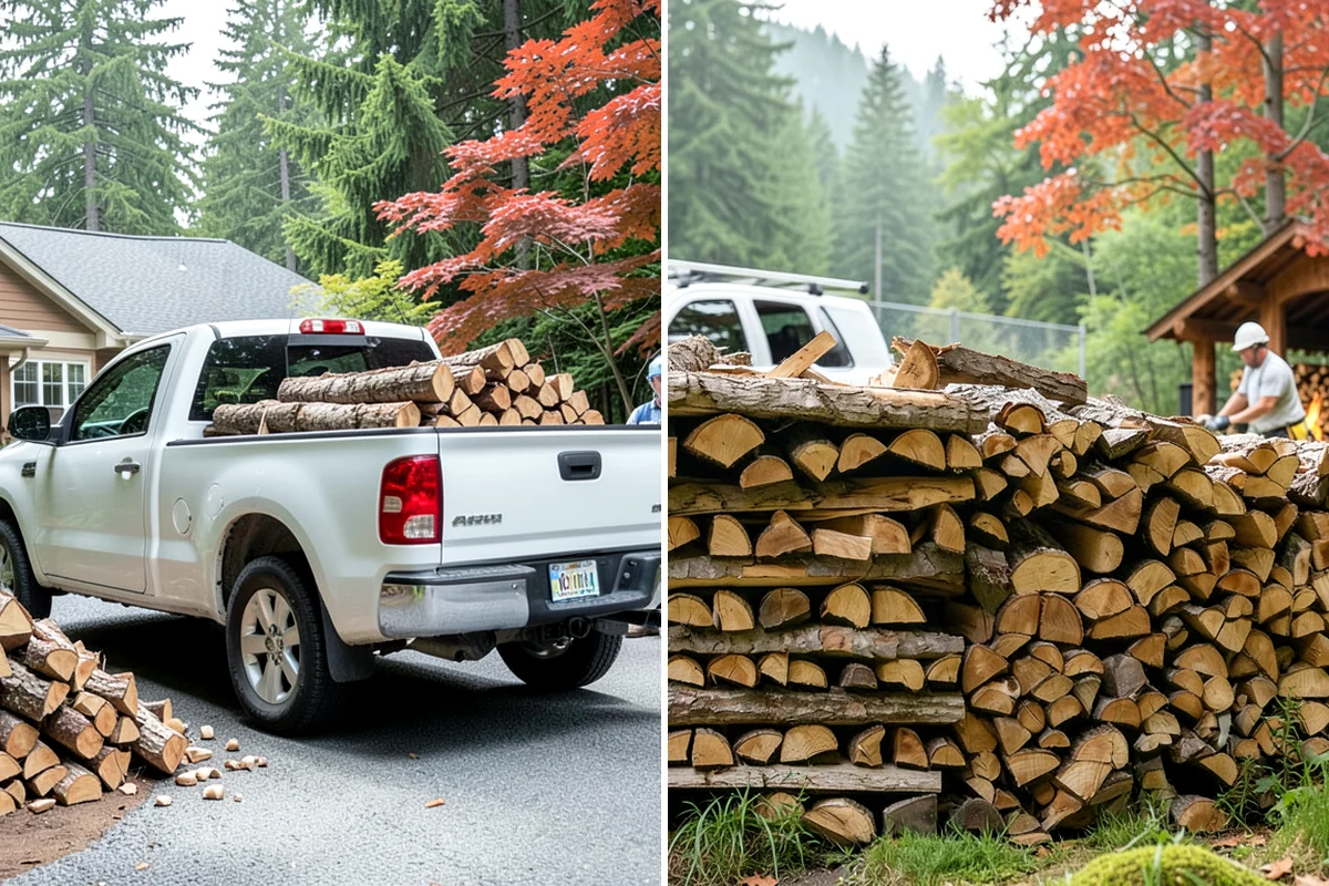 Emergency Firewood Delivery in Maple Valley, King County, WA - You contact us with an urgent firewood need