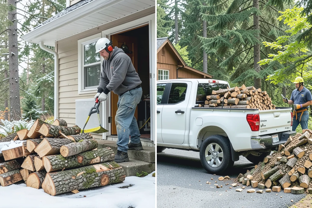 Emergency Firewood Delivery in Marysville, Snohomish County, WA - You contact us with an urgent firewood need