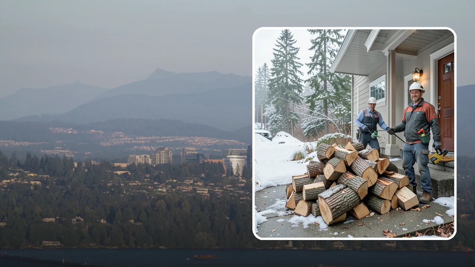 Emergency Firewood Delivery in Medina, King County, WA - When you unexpectedly run low on heat, we rush seasoned, ready-to-burn firewood to your door as quickly as we can.