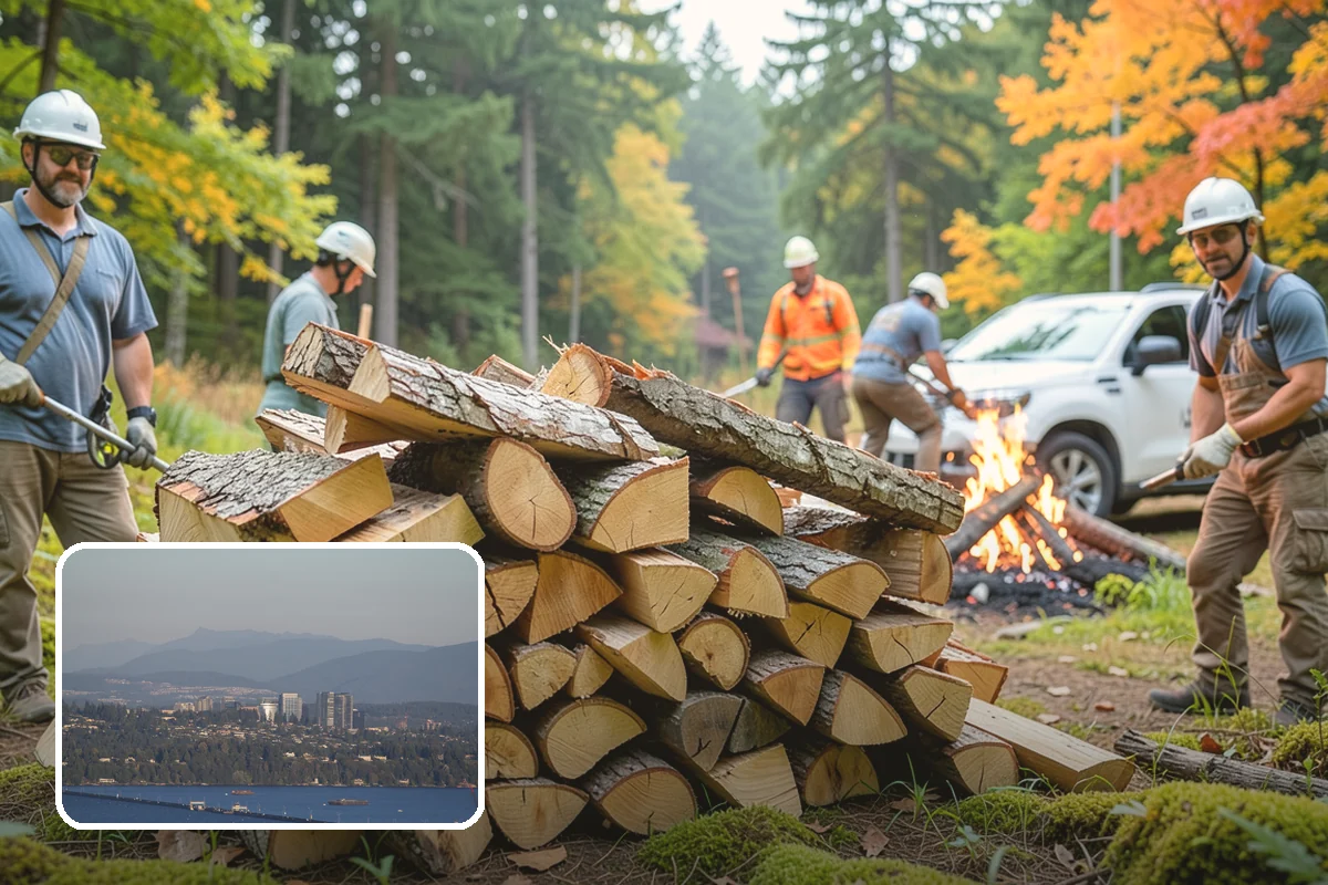 Emergency Firewood Delivery in Medina, King County, WA - Rapid dispatch when you are out of heat