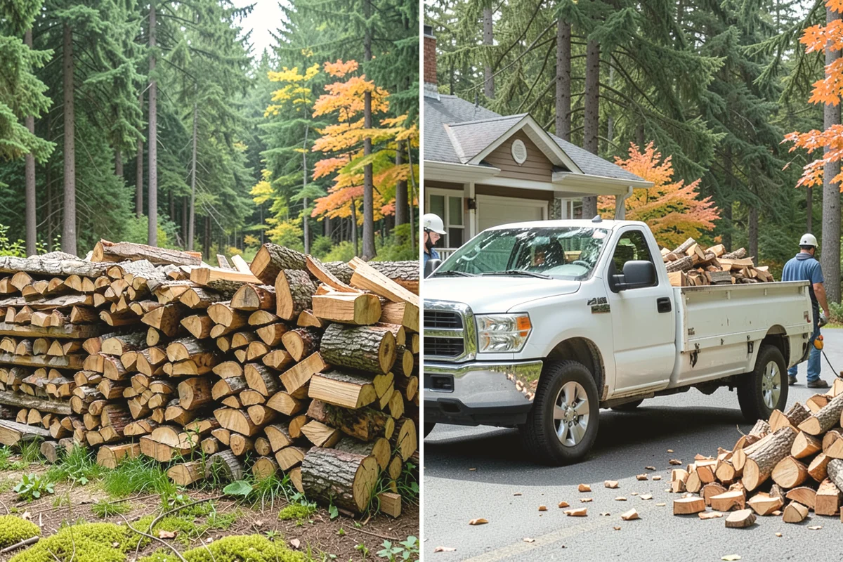 Emergency Firewood Delivery in Mercer Island, King County, WA - You contact us with an urgent firewood need
