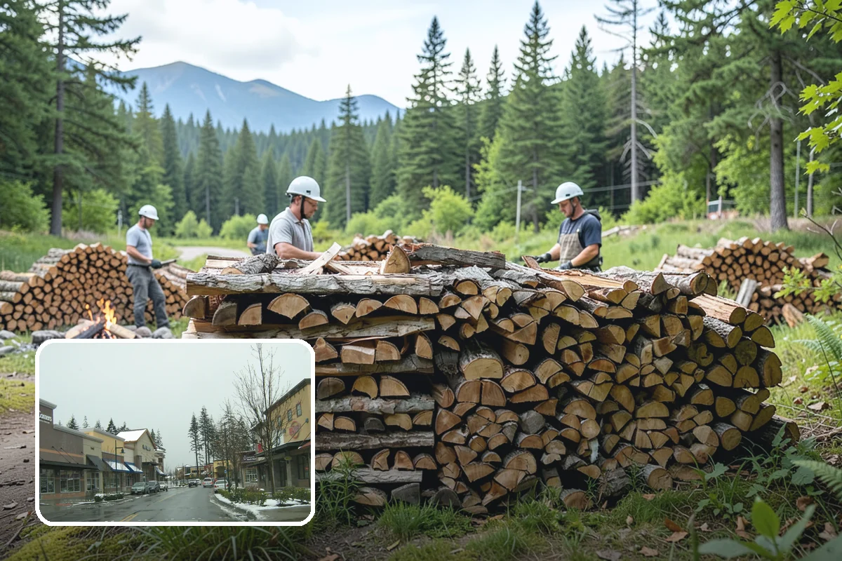 Emergency Firewood Delivery in Mill Creek, Snohomish County, WA - Rapid dispatch when you are out of heat