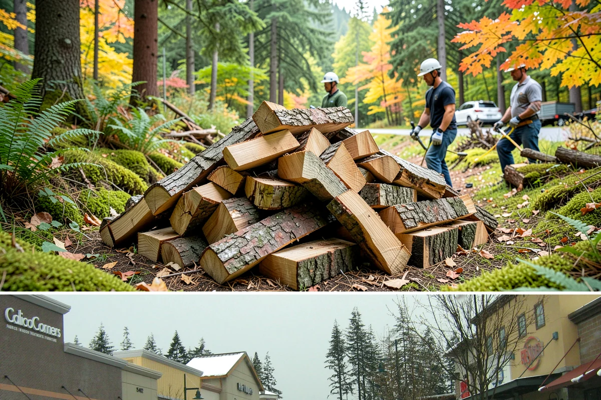 Emergency Firewood Delivery in Mill Creek, Snohomish County, WA - Emergency delivery is available whenever you run short, and it is most in demand during winter cold spells and storms.