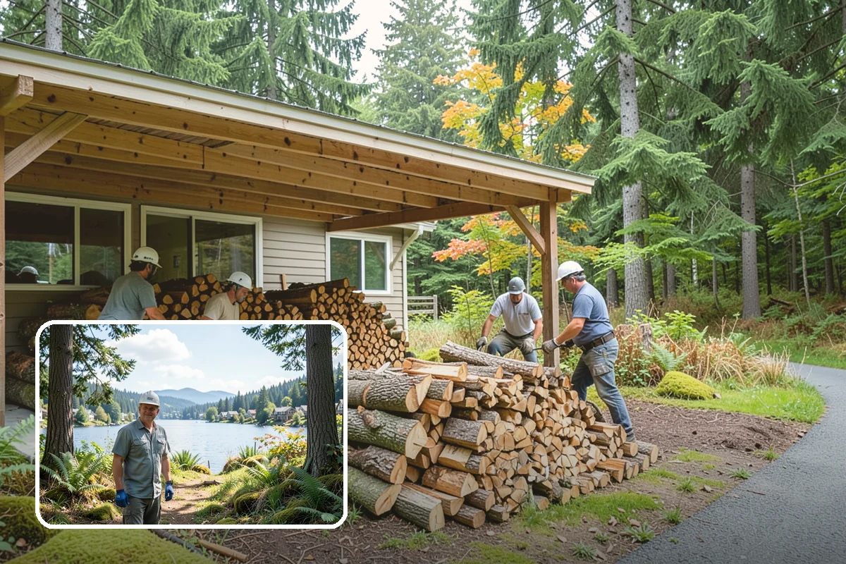 Emergency Firewood Delivery in Milton, King County, WA - Rapid dispatch when you are out of heat