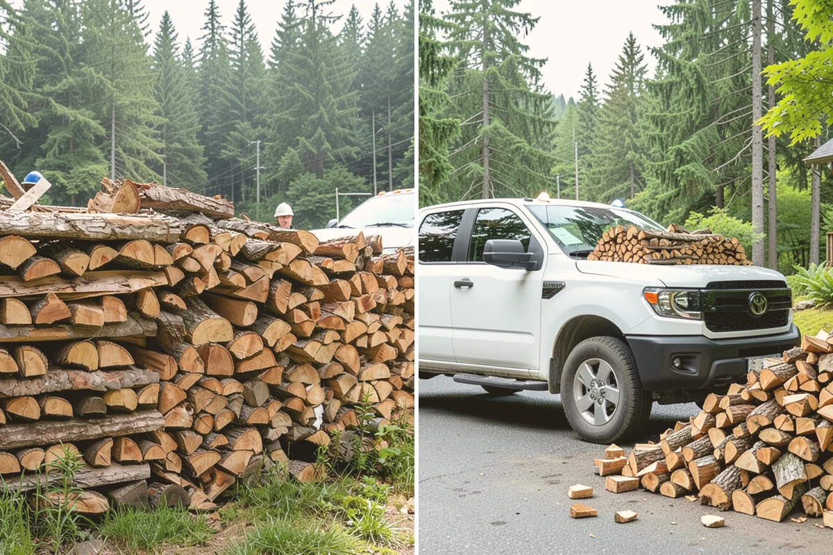 Emergency Firewood Delivery in Milton, King County, WA - You contact us with an urgent firewood need