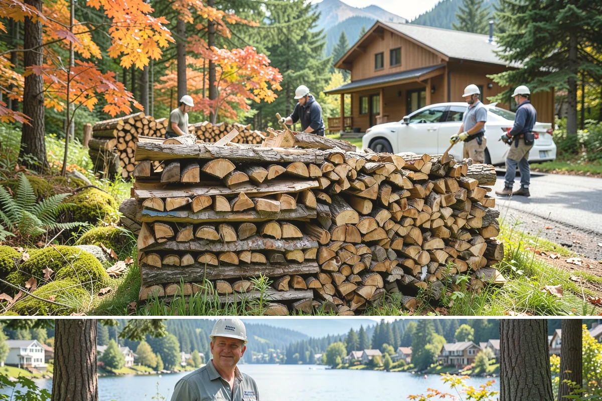 Emergency Firewood Delivery in Milton, King County, WA - Emergency delivery is available whenever you run short, and it is most in demand during winter cold spells and storms.