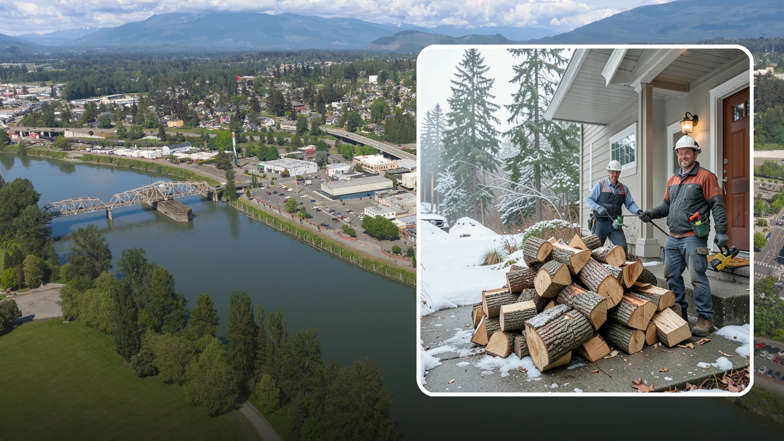 Emergency Firewood Delivery in Mount Vernon, Skagit County, WA - When you unexpectedly run low on heat, we rush seasoned, ready-to-burn firewood to your door as quickly as we can.