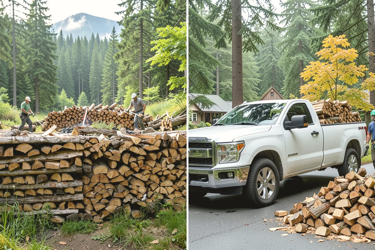 Emergency Firewood Delivery in Mountlake Terrace, WA - You contact us with an urgent firewood need