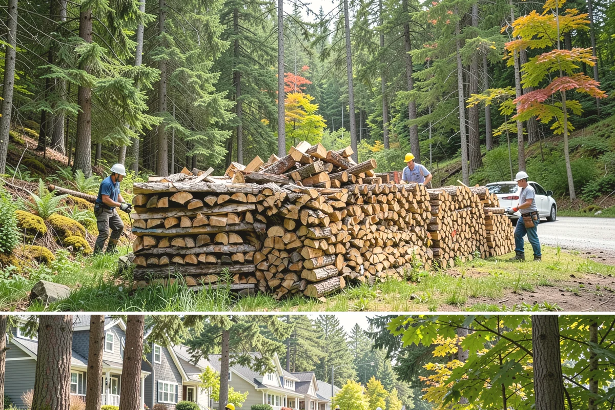 Emergency Firewood Delivery in Normandy Park, King County, WA - Emergency delivery is available whenever you run short, and it is most in demand during winter cold spells and storms.