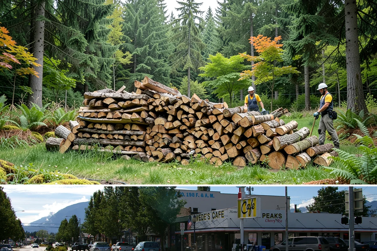 Emergency Firewood Delivery in North Bend, King County, WA - Emergency delivery is available whenever you run short, and it is most in demand during winter cold spells and storms.