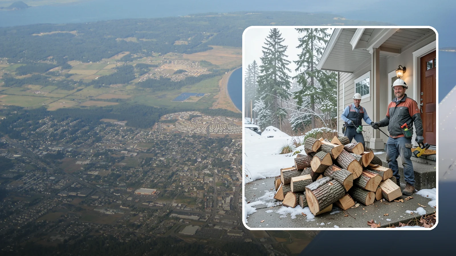 Emergency Firewood Delivery in Oak Harbor, Island County, WA - When you unexpectedly run low on heat, we rush seasoned, ready-to-burn firewood to your door as quickly as we can.
