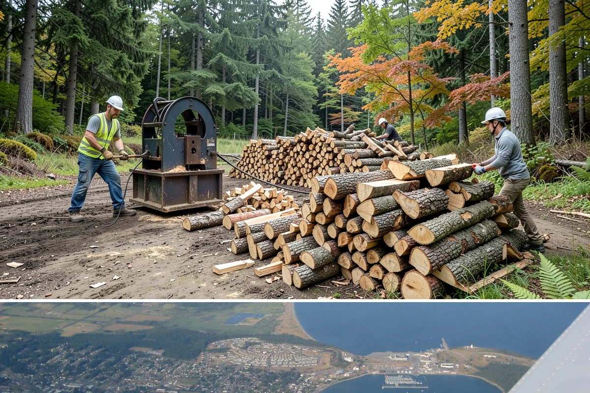 Emergency Firewood Delivery in Oak Harbor, Island County, WA - Emergency delivery is available whenever you run short, and it is most in demand during winter cold spells and storms.