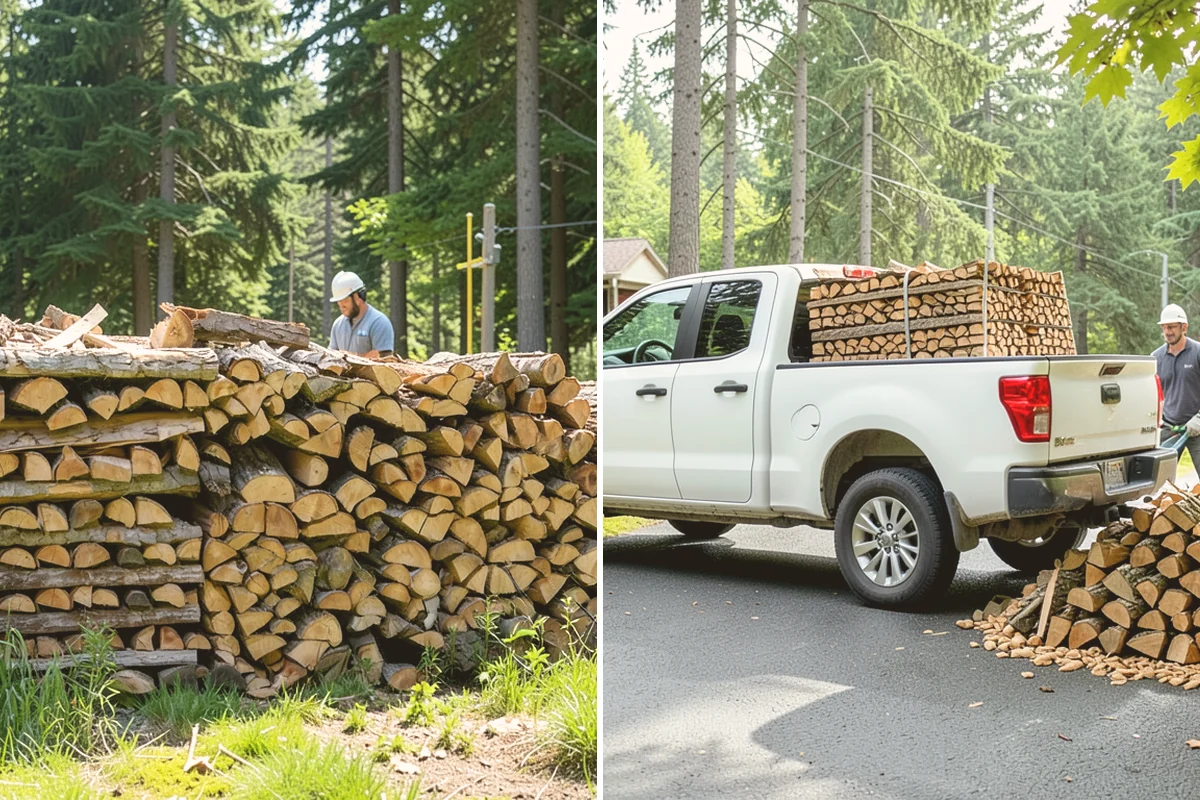 Emergency Firewood Delivery in Orting, Pierce County, WA - You contact us with an urgent firewood need