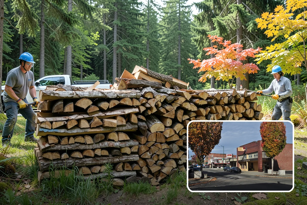 Emergency Firewood Delivery in Puyallup, Pierce County, WA - Rapid dispatch when you are out of heat