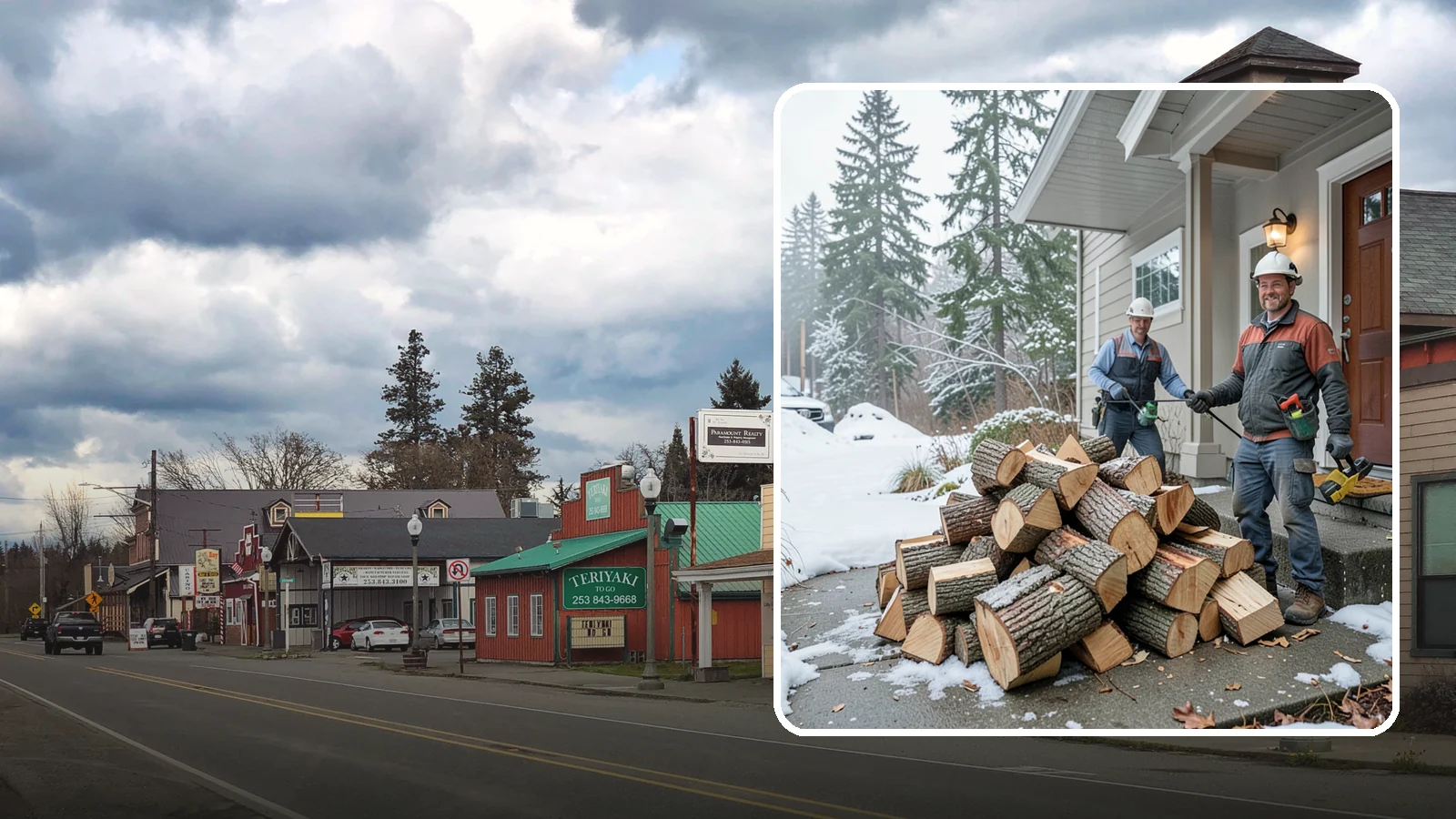 Emergency Firewood Delivery in Roy, Pierce County, WA - When you unexpectedly run low on heat, we rush seasoned, ready-to-burn firewood to your door as quickly as we can.