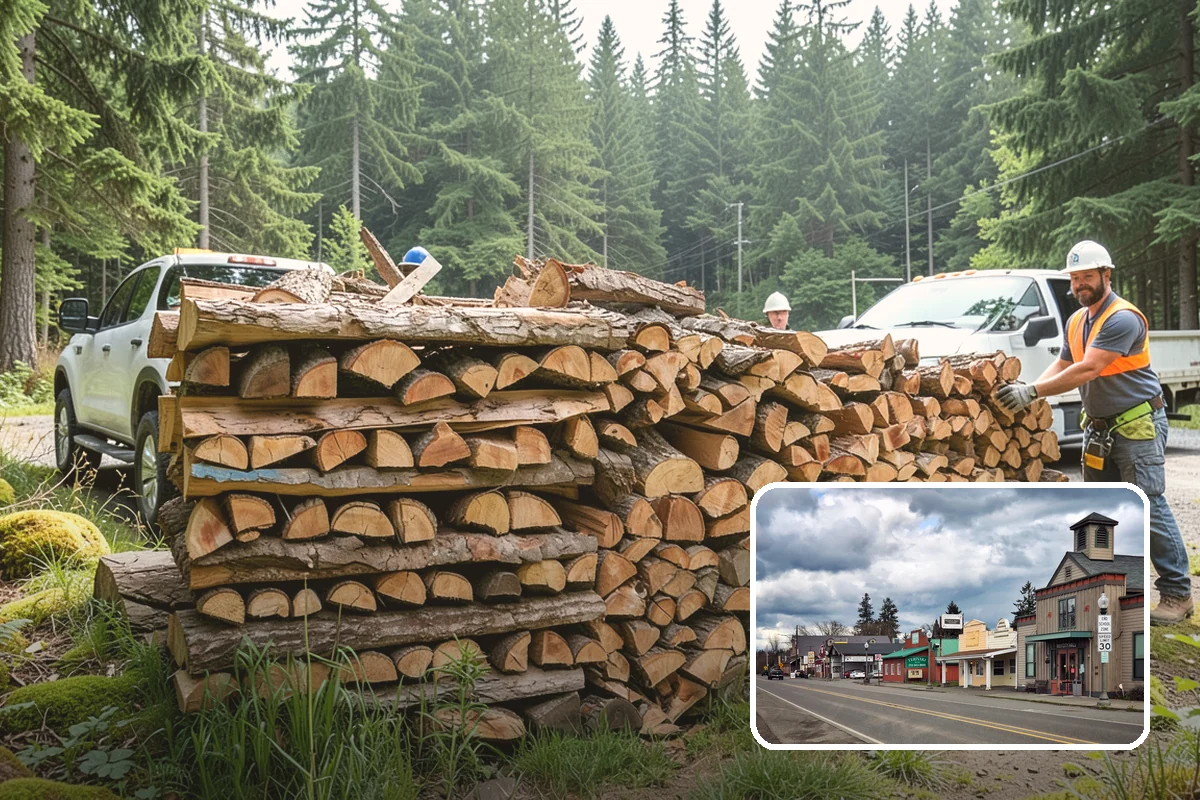 Emergency Firewood Delivery in Roy, Pierce County, WA - Rapid dispatch when you are out of heat