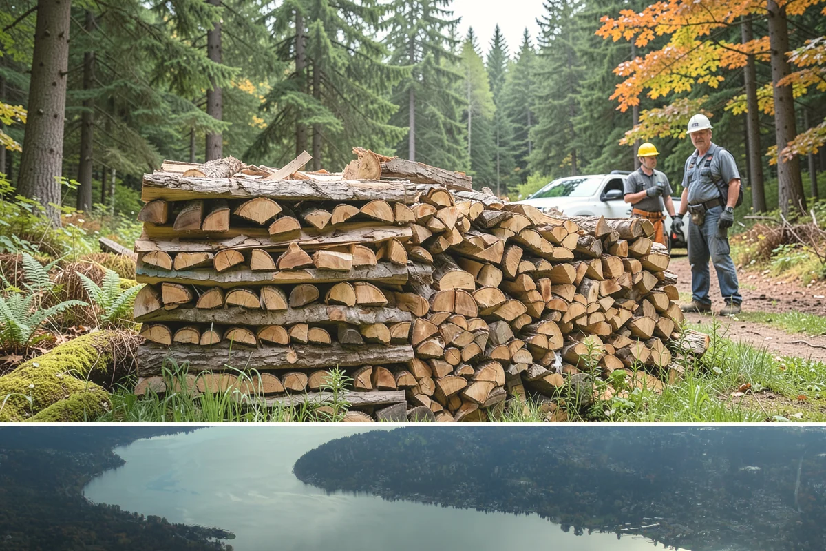 Emergency Firewood Delivery in Sammamish, King County, WA - Emergency delivery is available whenever you run short, and it is most in demand during winter cold spells and storms.
