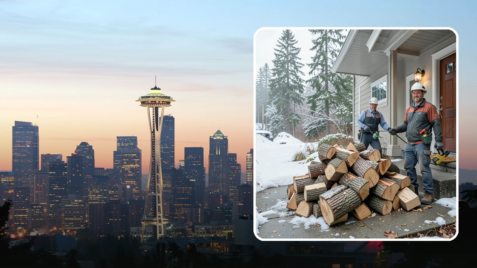 Emergency Firewood Delivery in Seattle, King County, WA - When you unexpectedly run low on heat, we rush seasoned, ready-to-burn firewood to your door as quickly as we can.