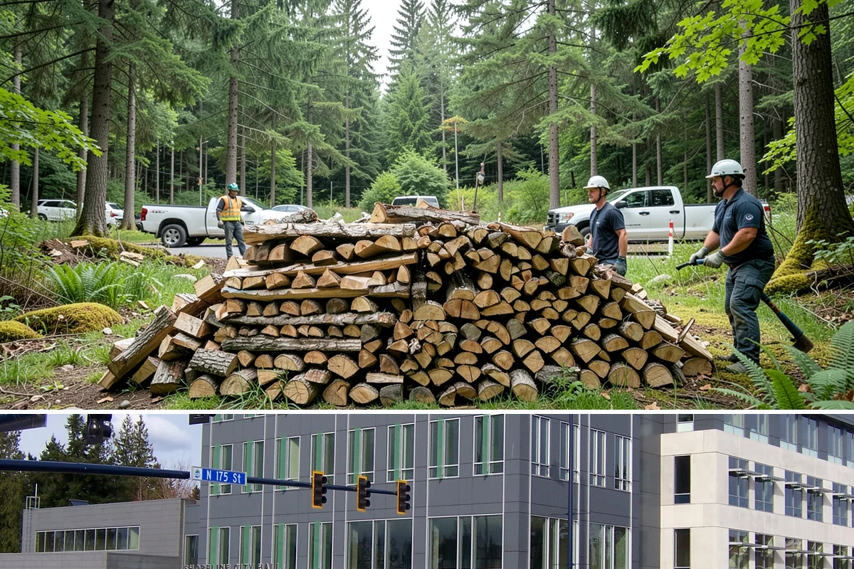 Emergency Firewood Delivery in Shoreline, King County, WA - Emergency delivery is available whenever you run short, and it is most in demand during winter cold spells and storms.