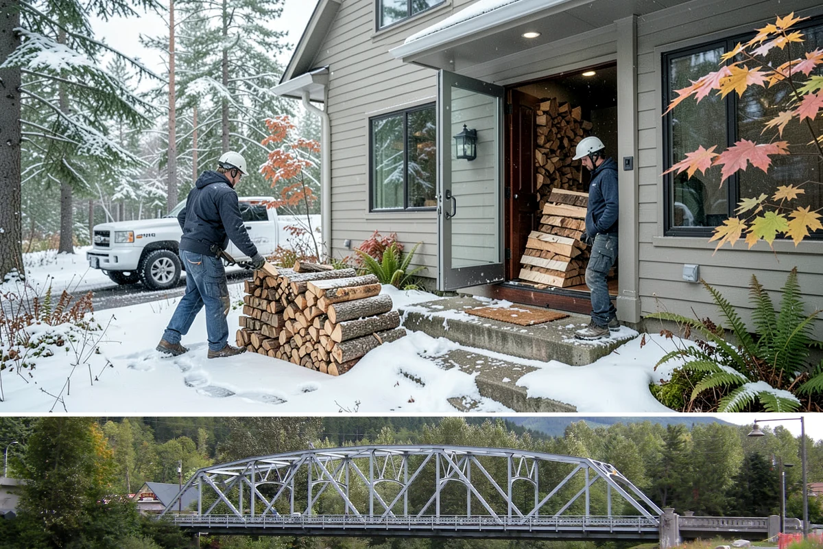 Emergency Firewood Delivery in Skykomish, King County, WA - Emergency delivery is available whenever you run short, and it is most in demand during winter cold spells and storms.