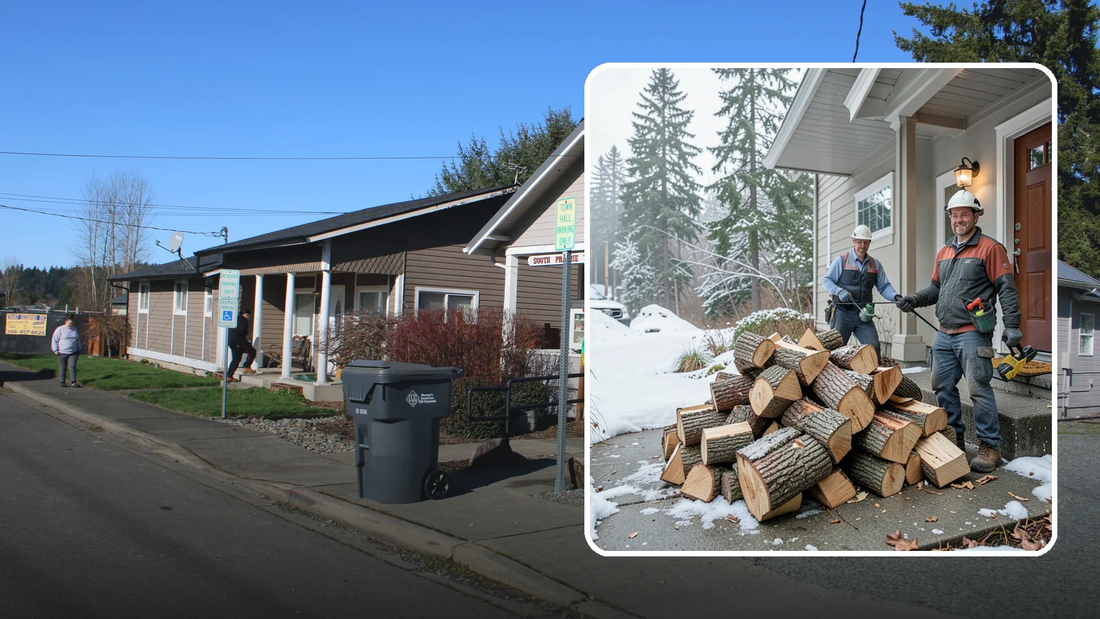 Emergency Firewood Delivery in South Prairie, Pierce County, WA - When you unexpectedly run low on heat, we rush seasoned, ready-to-burn firewood to your door as quickly as we can.