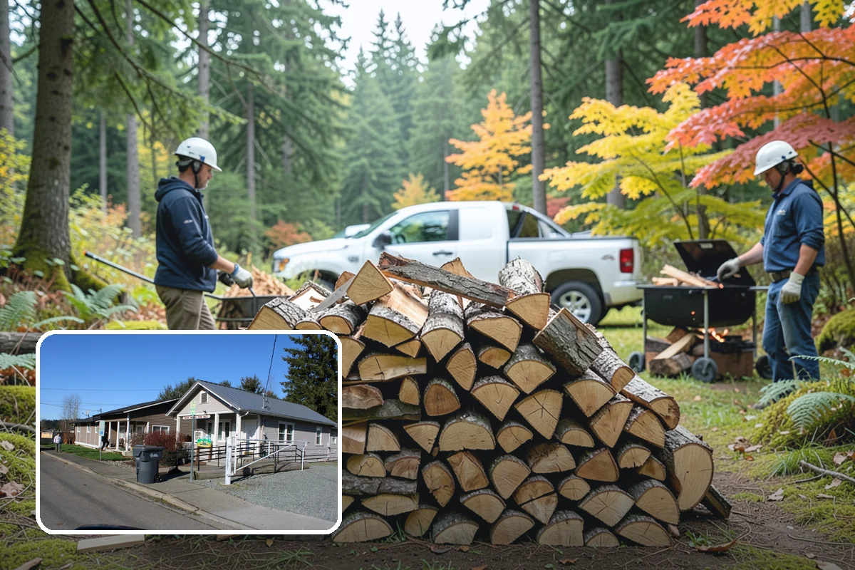 Emergency Firewood Delivery in South Prairie, Pierce County, WA - Rapid dispatch when you are out of heat