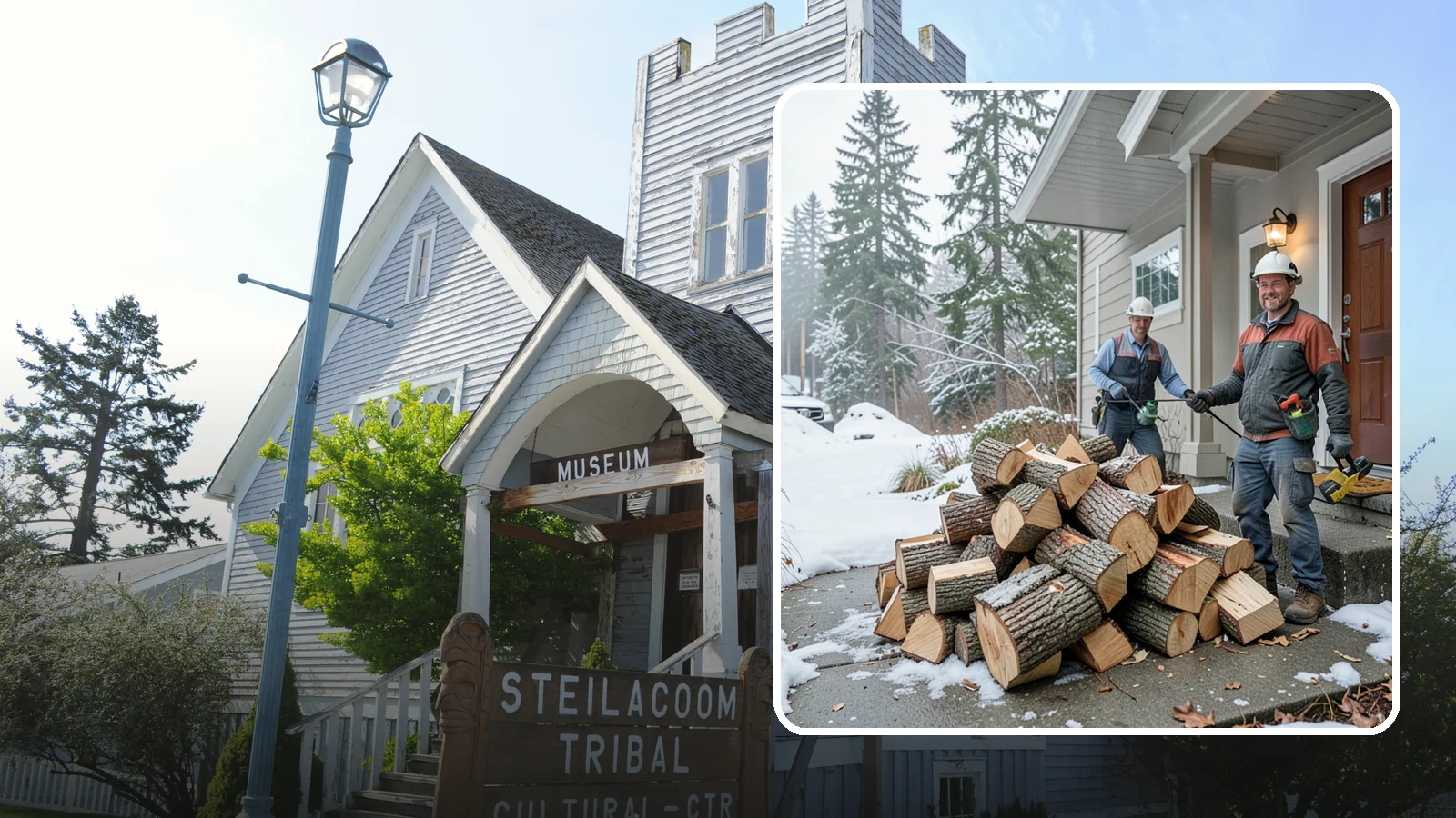 Emergency Firewood Delivery in Steilacoom, Pierce County, WA - When you unexpectedly run low on heat, we rush seasoned, ready-to-burn firewood to your door as quickly as we can.