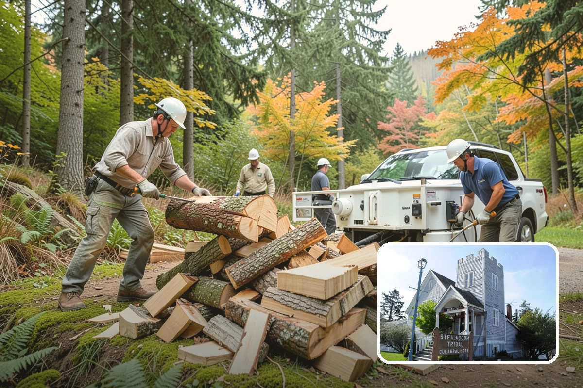 Emergency Firewood Delivery in Steilacoom, Pierce County, WA - Rapid dispatch when you are out of heat