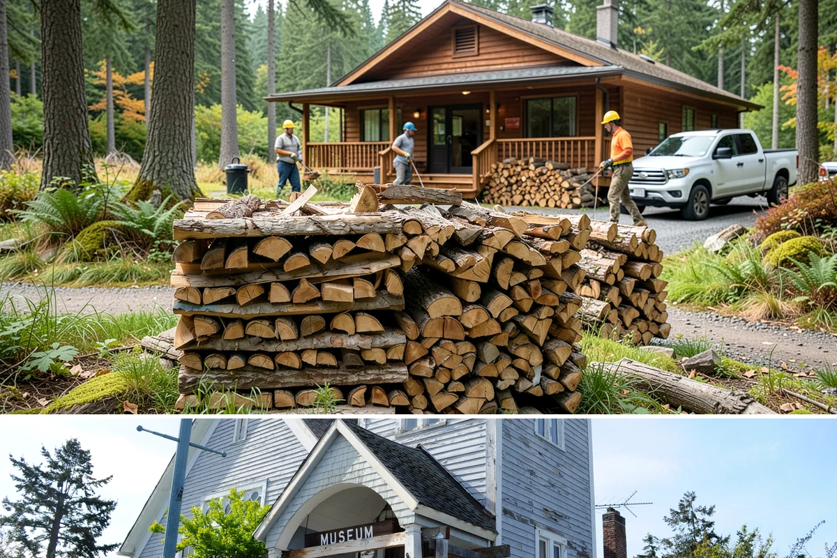 Emergency Firewood Delivery in Steilacoom, Pierce County, WA - Emergency delivery is available whenever you run short, and it is most in demand during winter cold spells and storms.