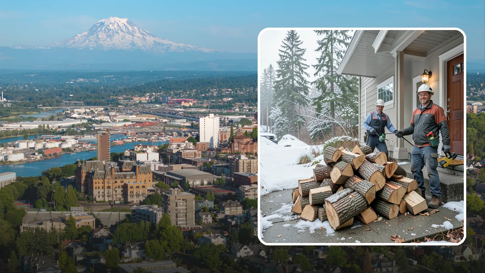 Emergency Firewood Delivery in Tacoma, Pierce County, WA - When you unexpectedly run low on heat, we rush seasoned, ready-to-burn firewood to your door as quickly as we can.