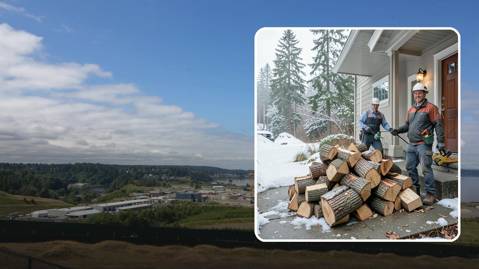 Emergency Firewood Delivery in University Place, Pierce County, WA - When you unexpectedly run low on heat, we rush seasoned, ready-to-burn firewood to your door as quickly as we can.