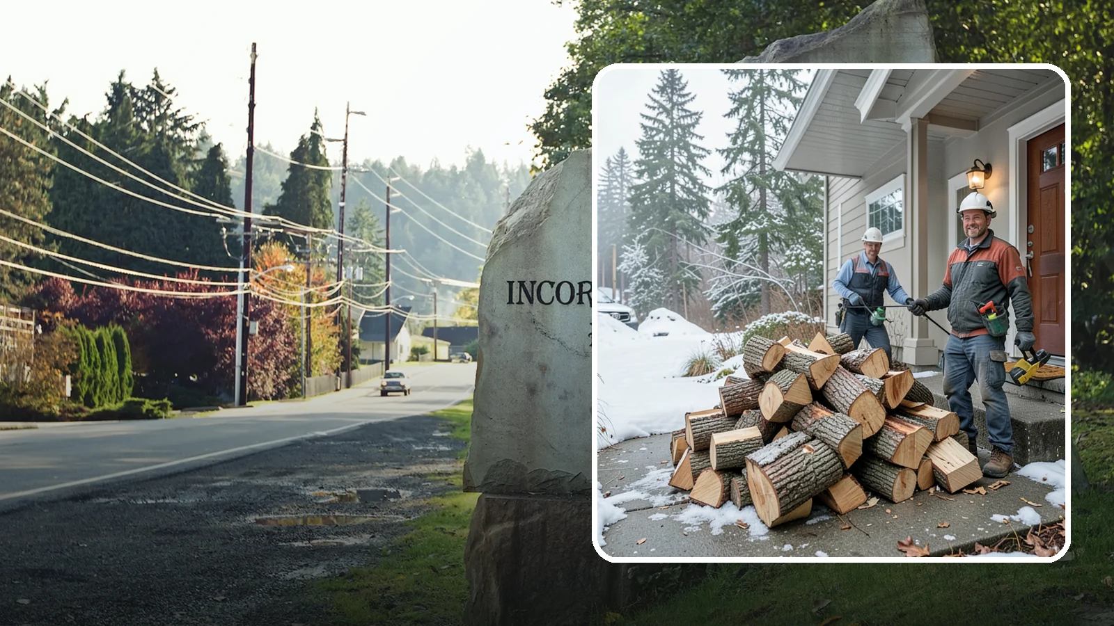 Emergency Firewood Delivery in Wilkeson, Pierce County, WA - When you unexpectedly run low on heat, we rush seasoned, ready-to-burn firewood to your door as quickly as we can.