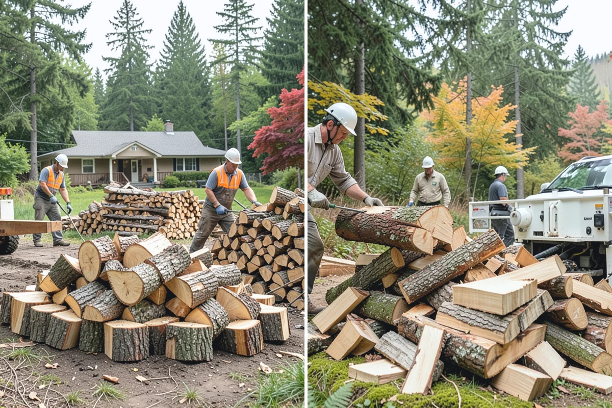 Emergency Firewood Delivery in Wilkeson, Pierce County, WA - You contact us with an urgent firewood need