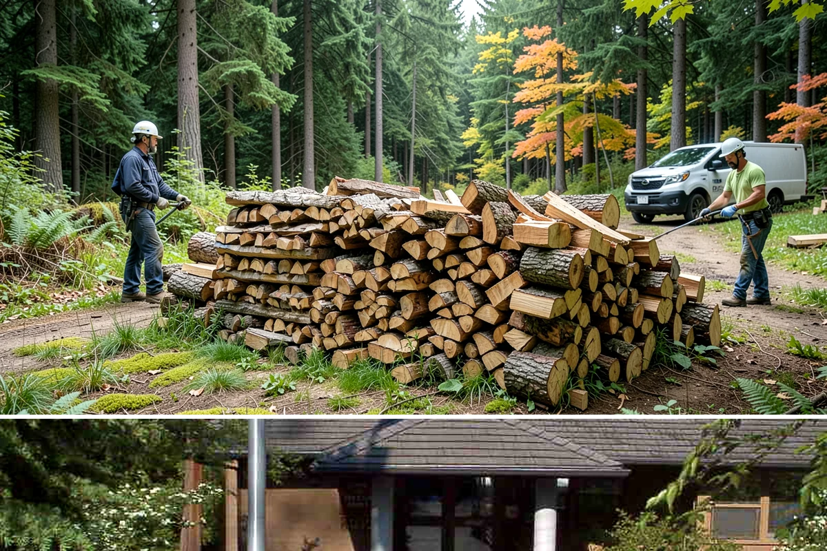 Emergency Firewood Delivery in Yarrow Point, King County, WA - Emergency delivery is available whenever you run short, and it is most in demand during winter cold spells and storms.
