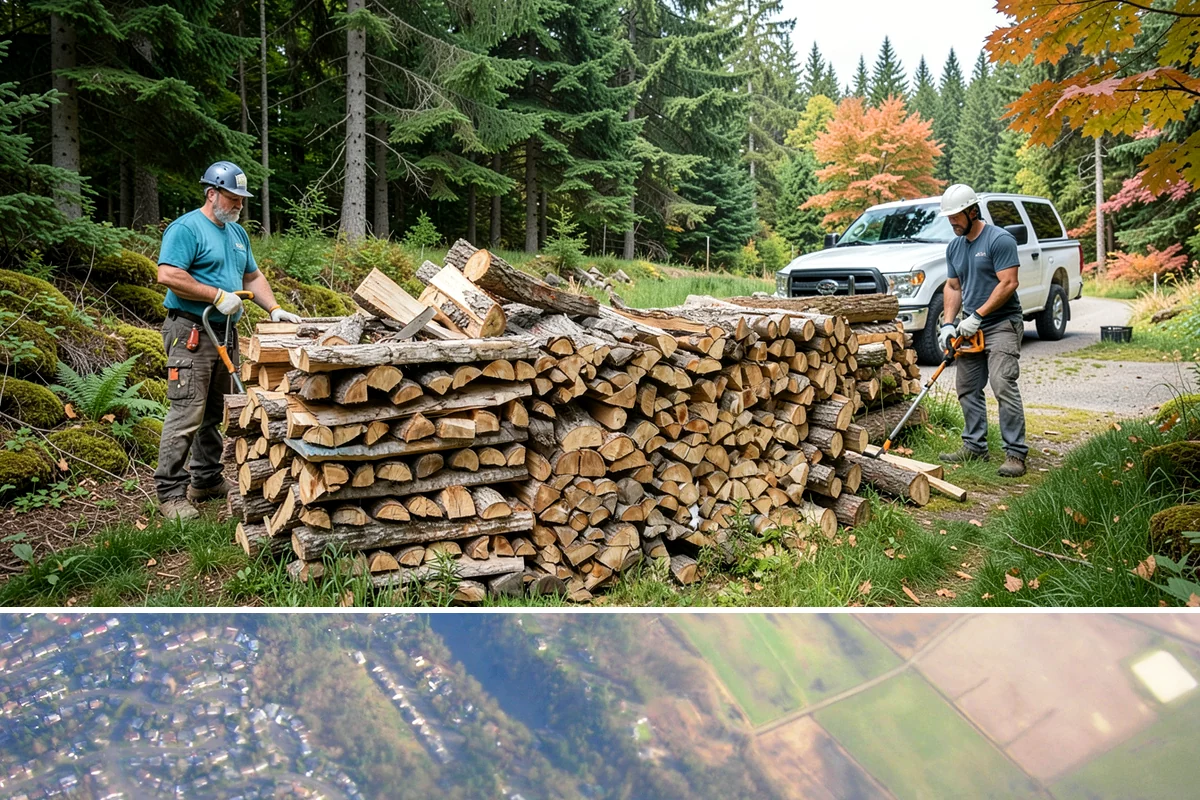 Event Firewood in Algona, King County, WA - Book event firewood well ahead of peak wedding and festival dates in spring through fall.