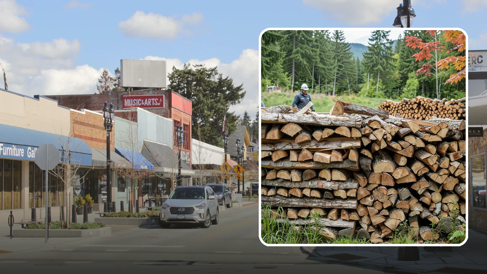Event Firewood in Bothell, King County, WA - We deliver seasoned firewood for Pacific Northwest events, from festivals to private gatherings, sized and timed to your occasion.