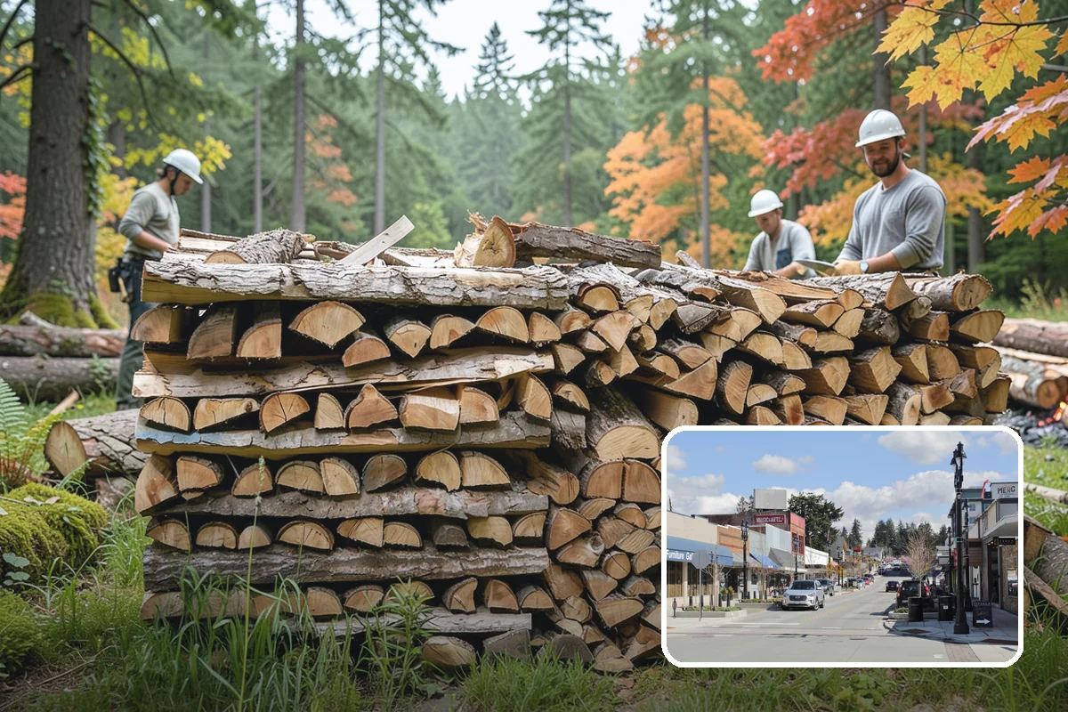 Event Firewood in Bothell, King County, WA - Seasoned wood that lights on cue in front of guests
