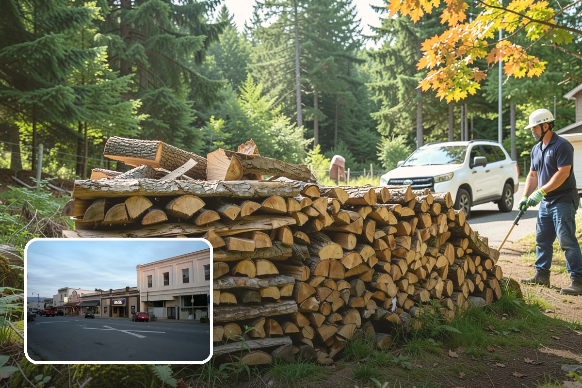 Event Firewood in Burlington, Skagit County, WA - Seasoned wood that lights on cue in front of guests