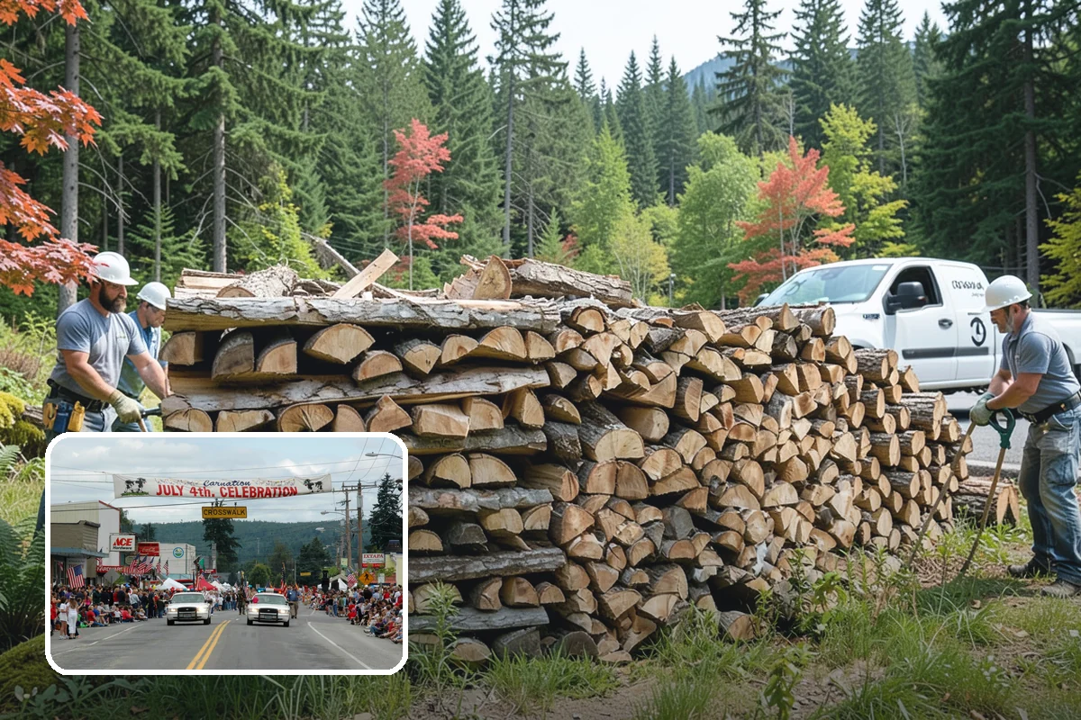 Event Firewood in Carnation, King County, WA - Seasoned wood that lights on cue in front of guests