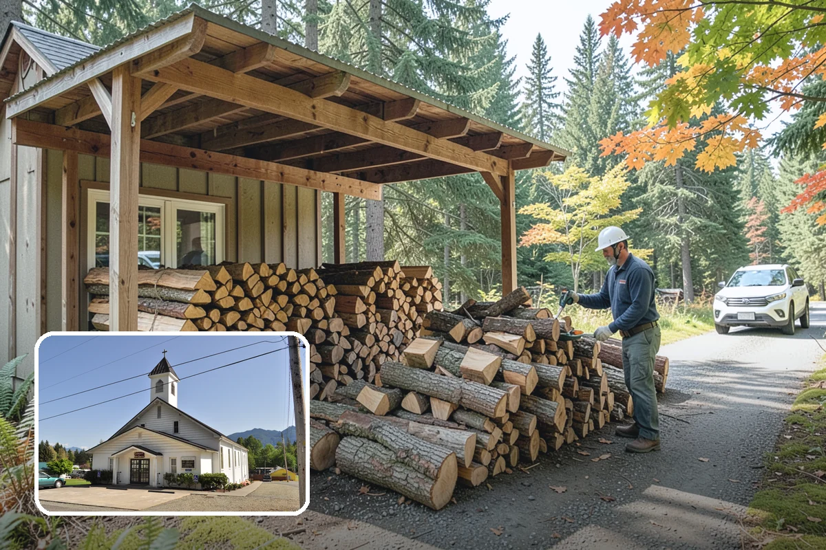 Event Firewood in Concrete, Skagit County, WA - Seasoned wood that lights on cue in front of guests