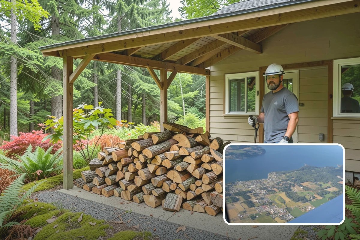 Event Firewood in Coupeville, Island County, WA - Seasoned wood that lights on cue in front of guests